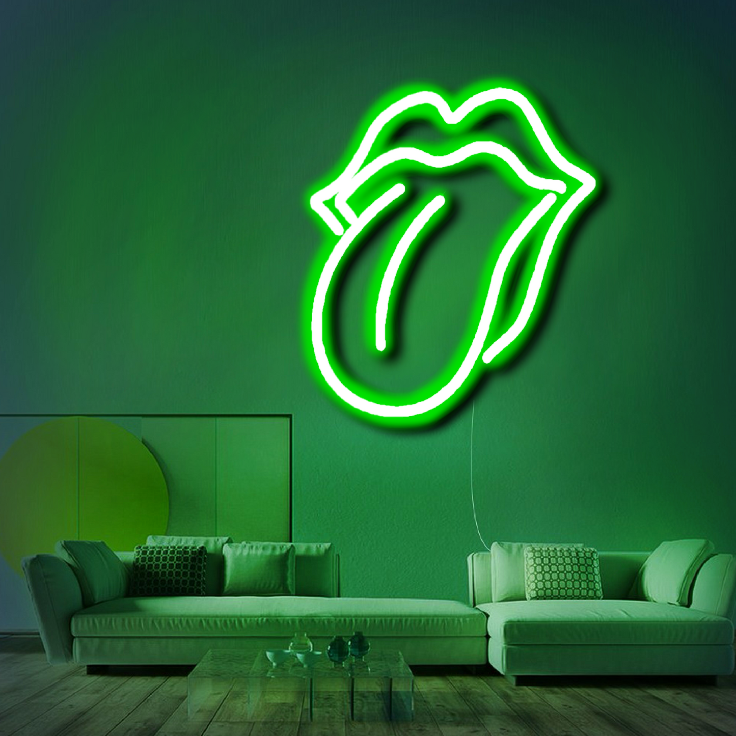 'Rolling Stones Lips' Neon Sign