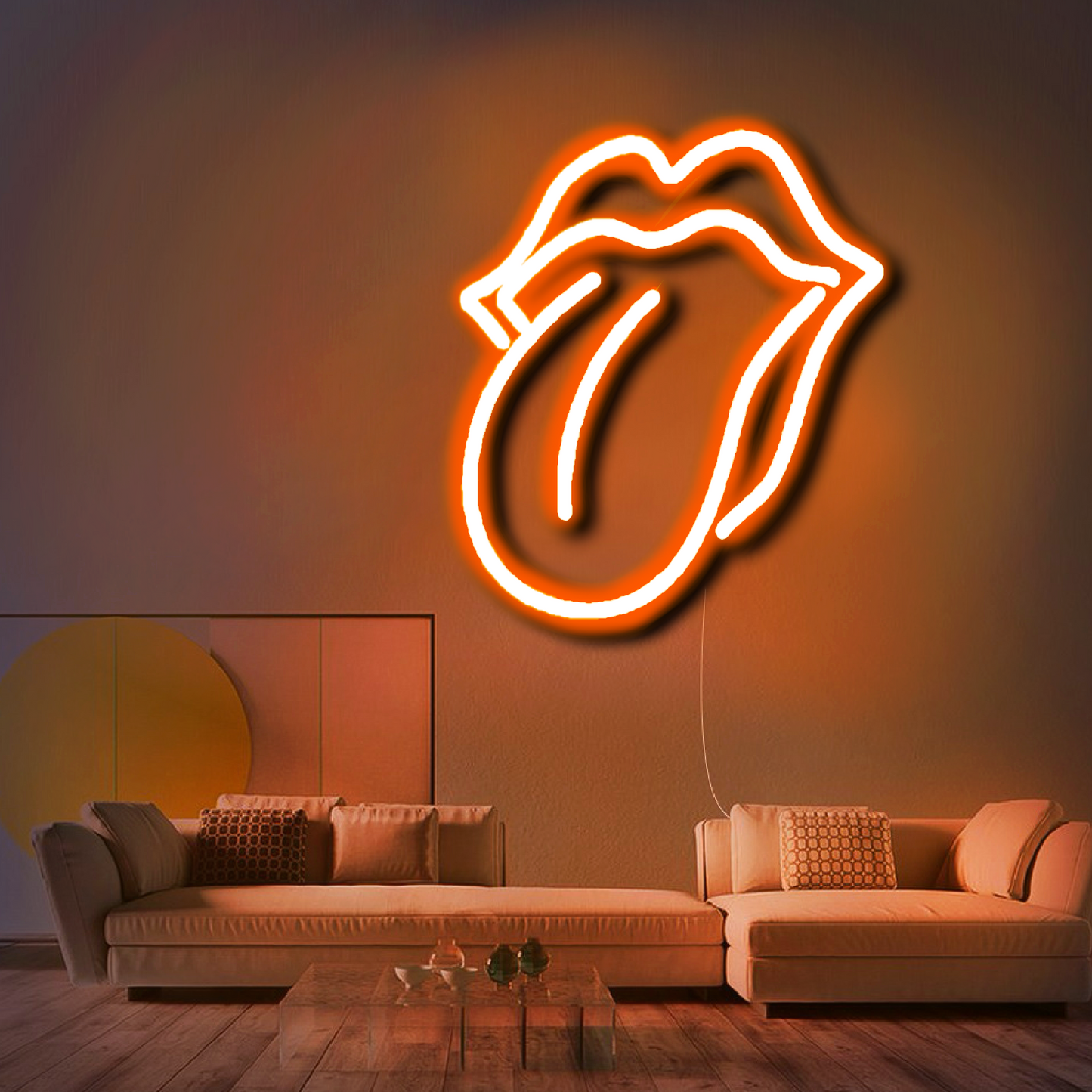 'Rolling Stones Lips' Neon Sign