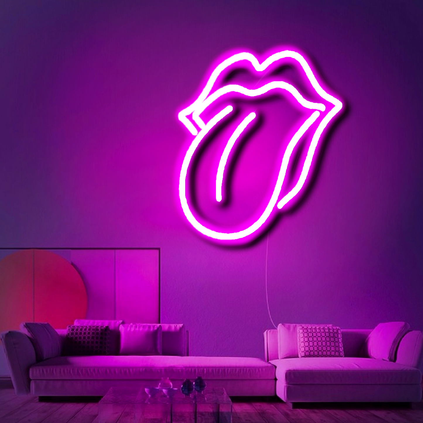 'Rolling Stones Lips' Neon Sign