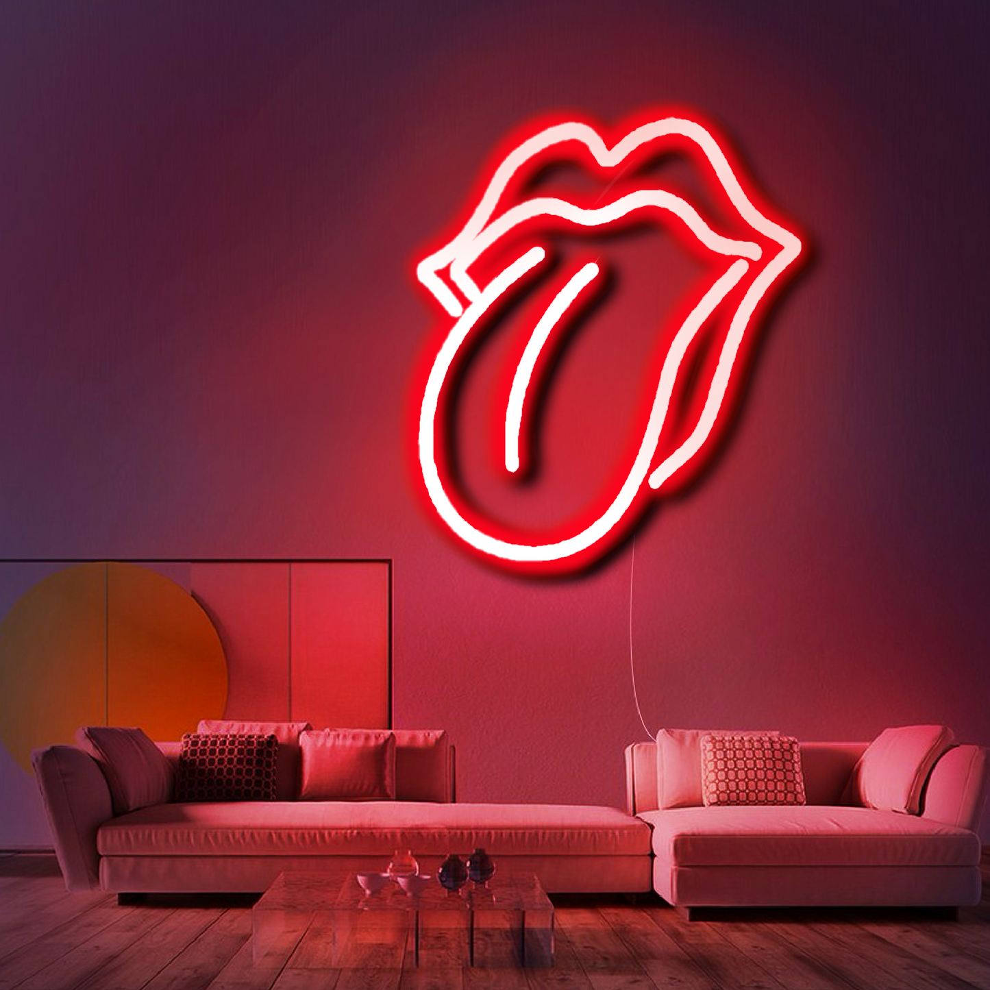 'Rolling Stones Lips' Neon Sign