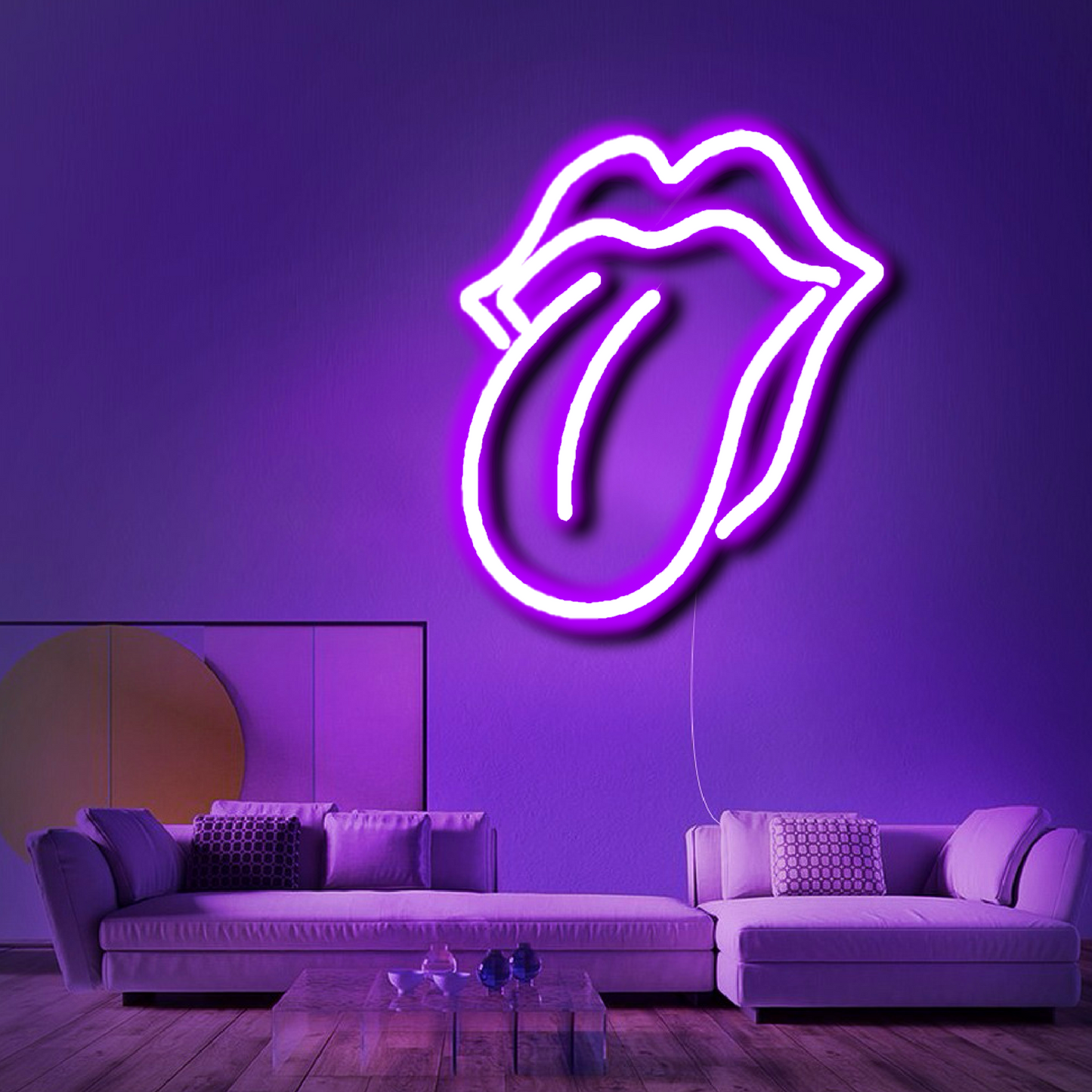 'Rolling Stones Lips' Neon Sign