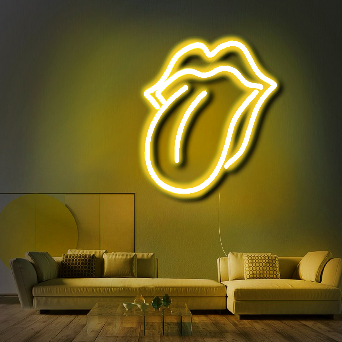 'Rolling Stones Lips' Neon Sign