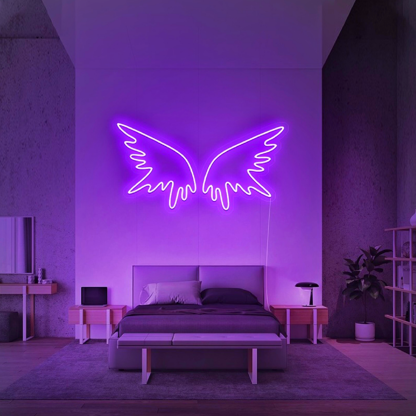 'Angel Wings' Neon Sign