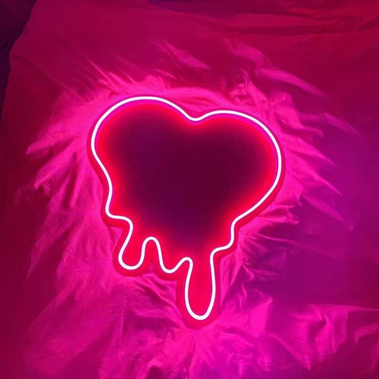 'Melting Heart' Neon Sign